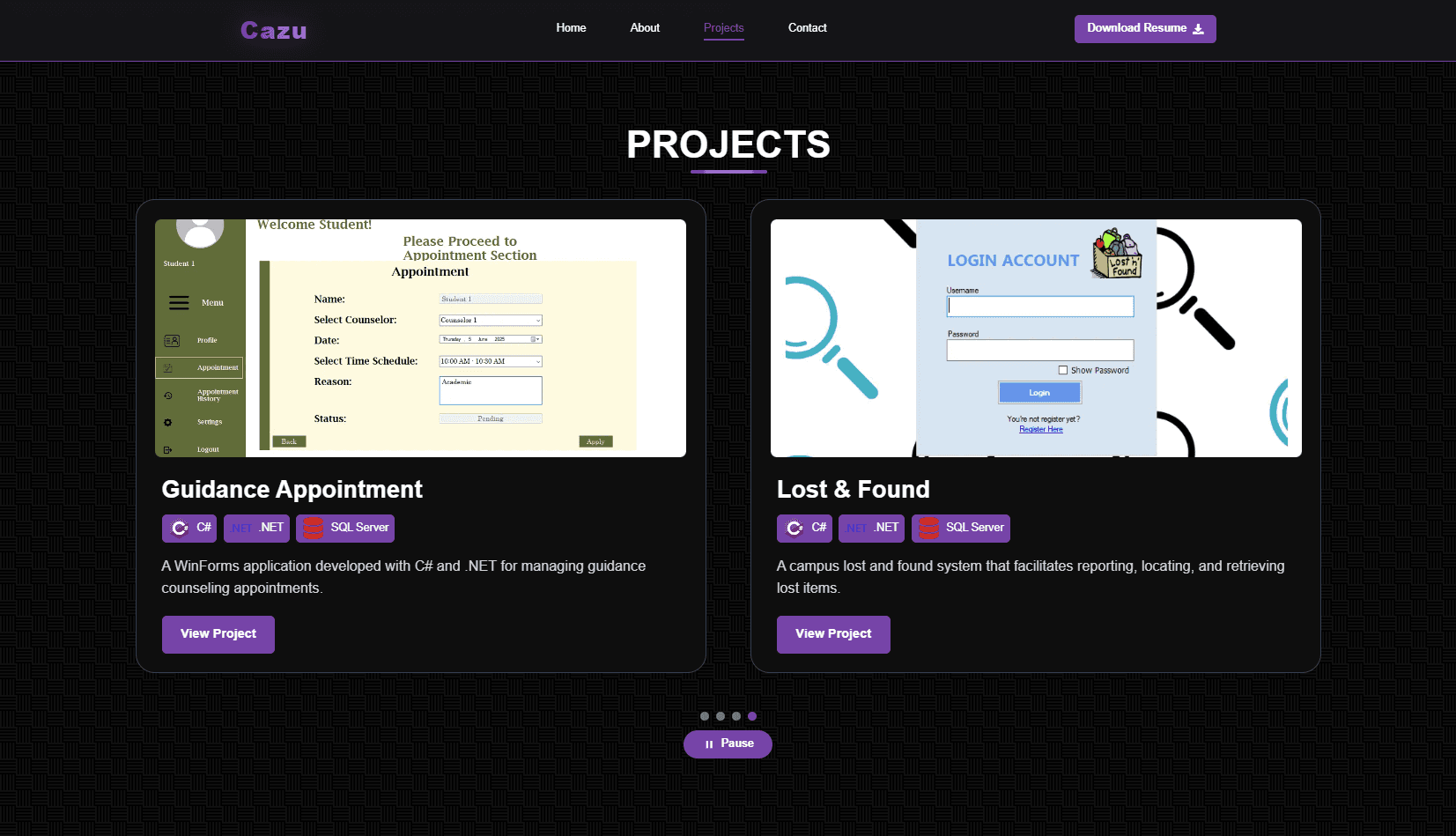 Personal Portfolio Website v1 image 3